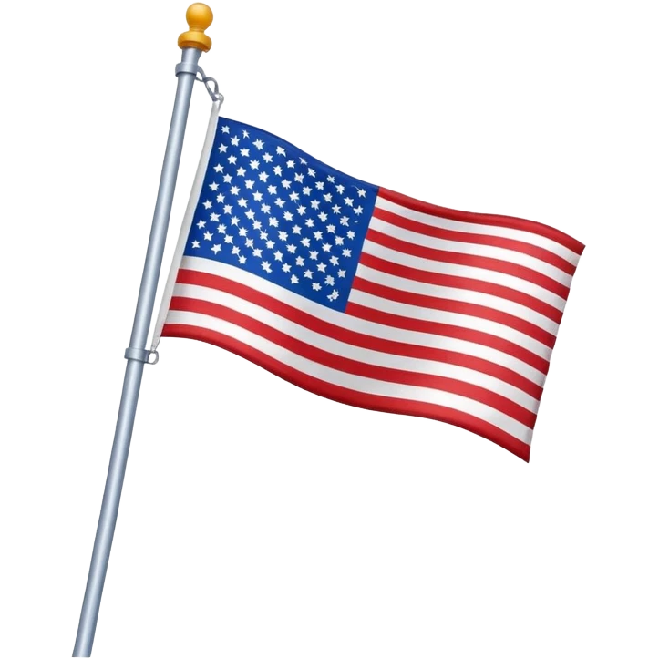 A simple waving flag on a pole or flagpole emoji