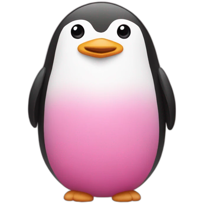 pink pingouin emoji