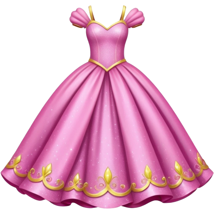 A big princess dress glitter emoji