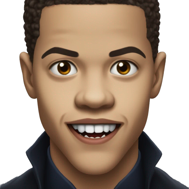 Actor Jacob Anderson as vampire Luis de Point Du Lac interview with the vampire fangs emoji