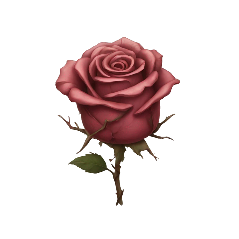 Withered rose emoji