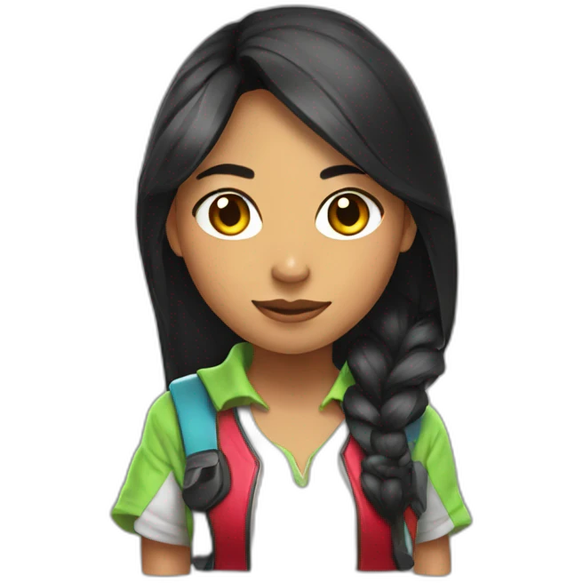 Peruvian gamer girl emoji