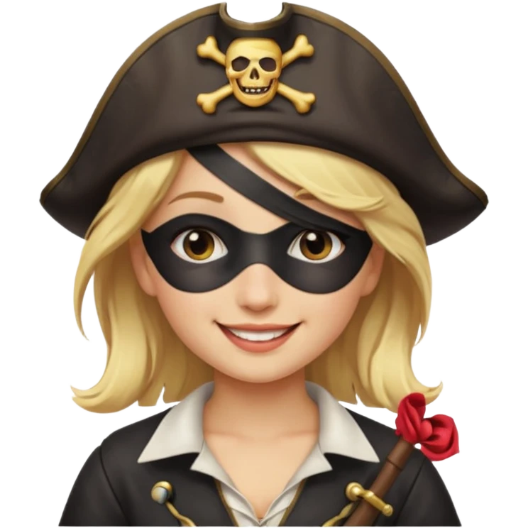 Creates a emoji for pirates girl emoji