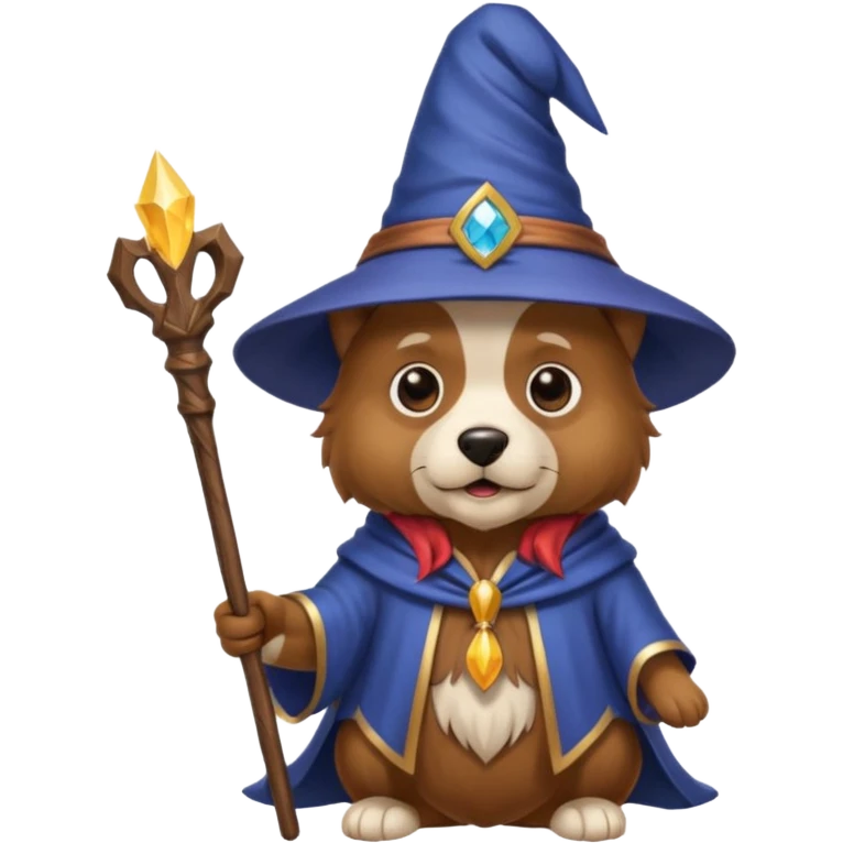 Dog wizard emoji