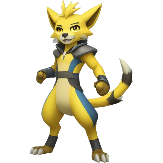 Lombax-Zeraora full body emoji