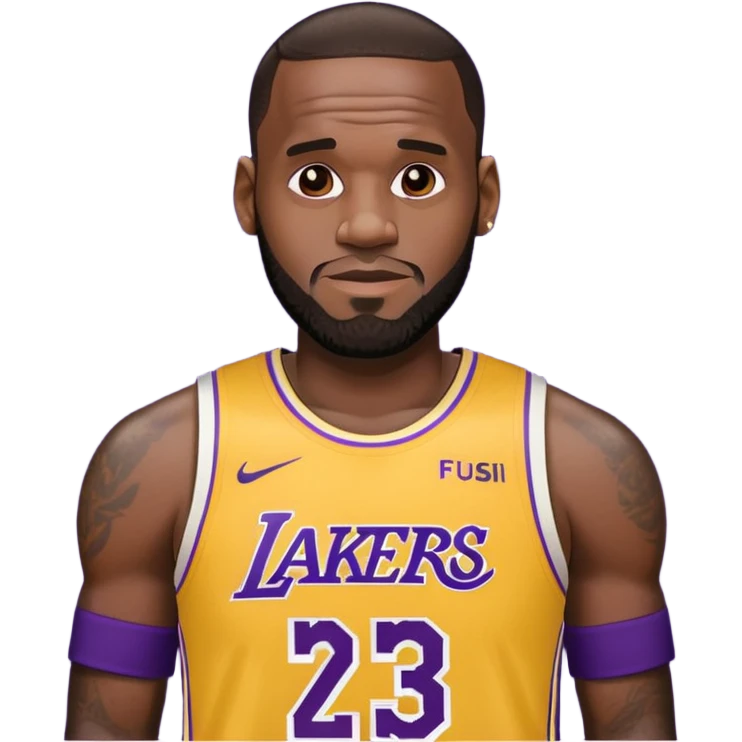 LeBron James Lakers emoji