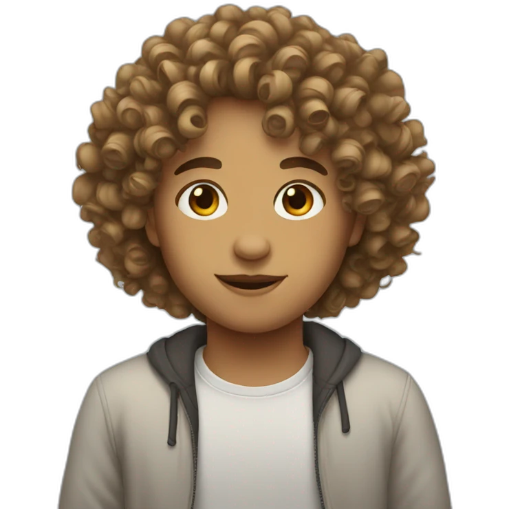 Curly hair emoji