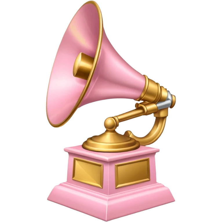 light pink Grammy trophy emoji
