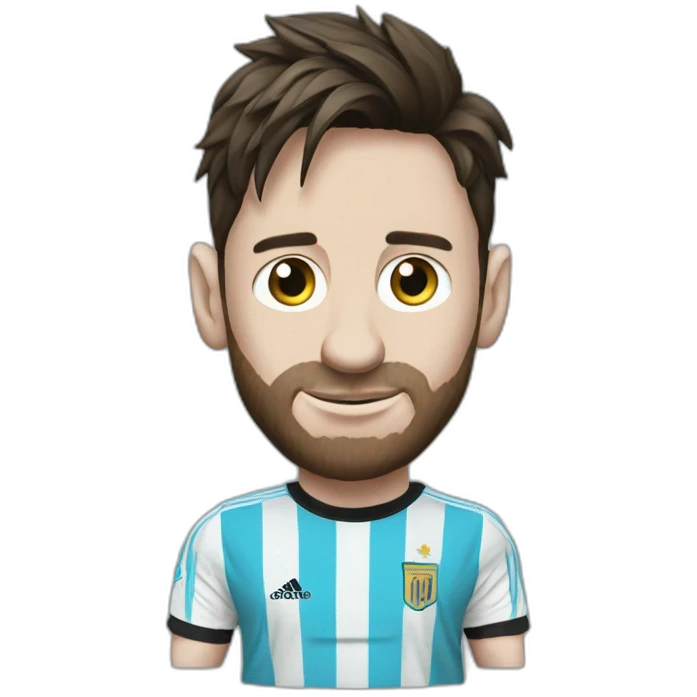 Messi with Belgrano Shirt emoji