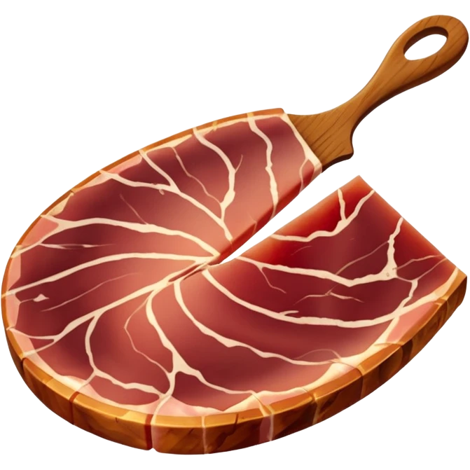Una loncha de jamón ibérico bellota emoji