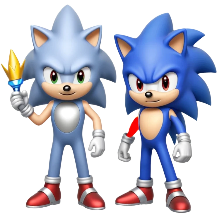 Sonic the hedgehog: Silver the hedgehog emoji