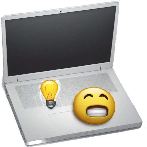 Laptop power outage emoji