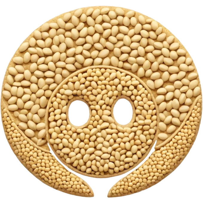 a handful of scattered sesame seeds emoji