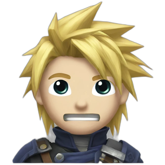 cloud strife final fantasy emoji