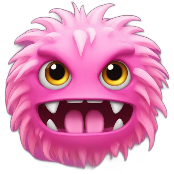 pink fured monster emoji