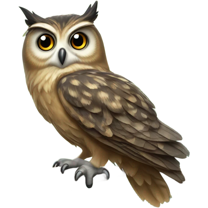Owl in a tree  emoji