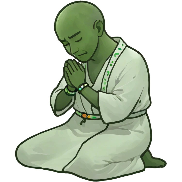 Someone praying on their knees  emoji
