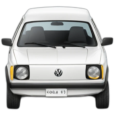 volkswagen gol bolinha branco emoji