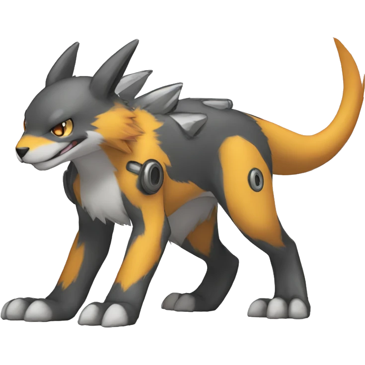 cute kawaii cool edgy Digimon-Fakemon-animal full body emoji