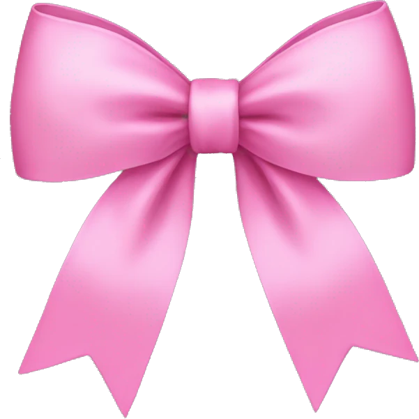 Pink bow  emoji