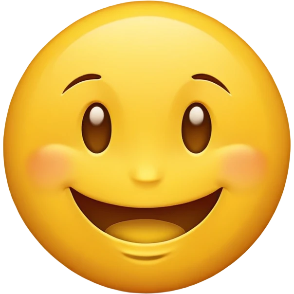 Happy face emoji
