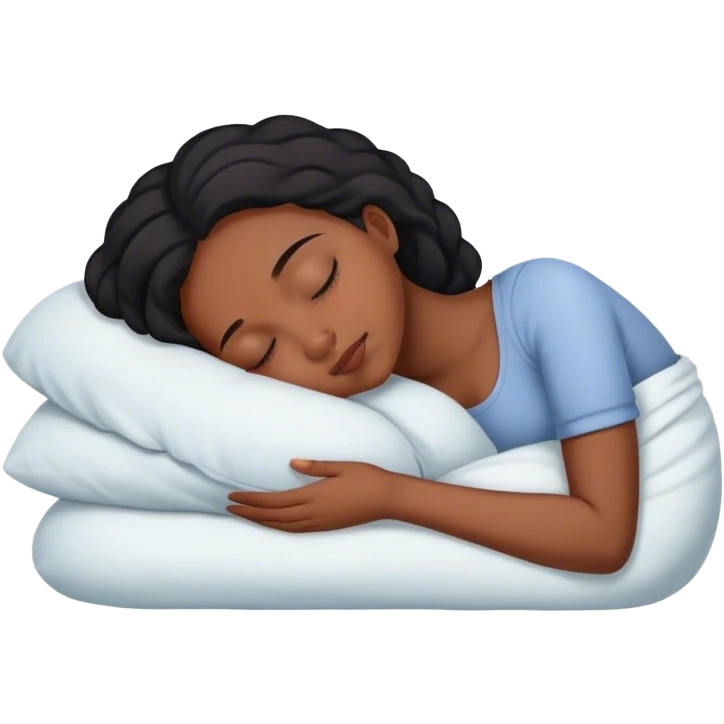 Black girl sleeping  emoji