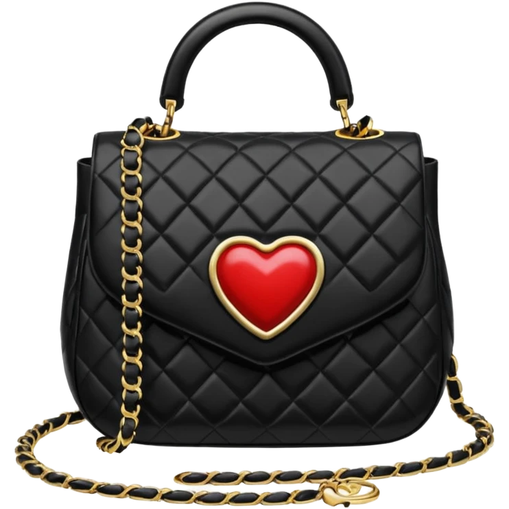 chanel heart bag emoji