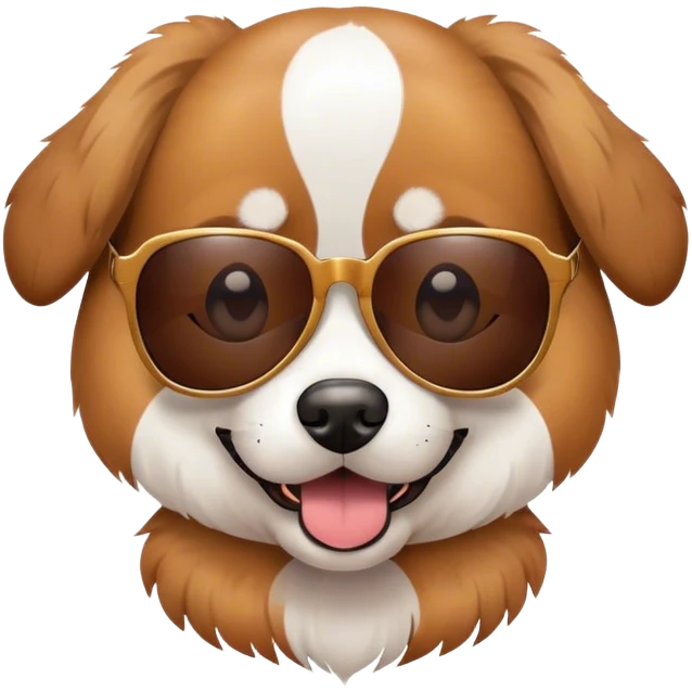 Dog with sunglasses  emoji