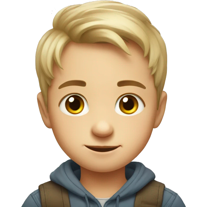 Cute small son Russian  emoji