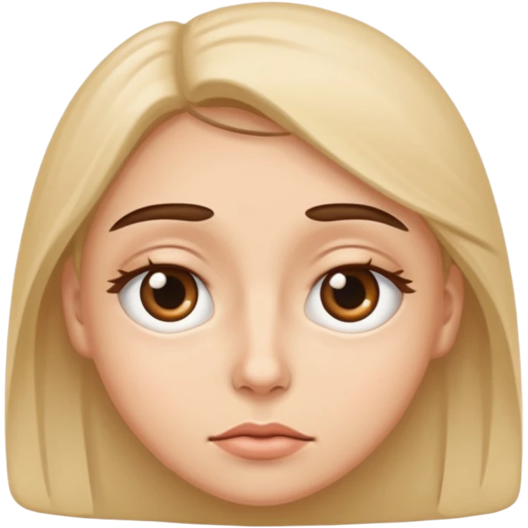 Eye roll with eye bags emoji