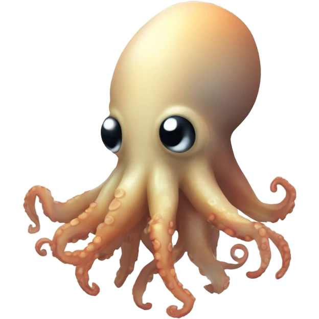 Pixelated squid emoji
