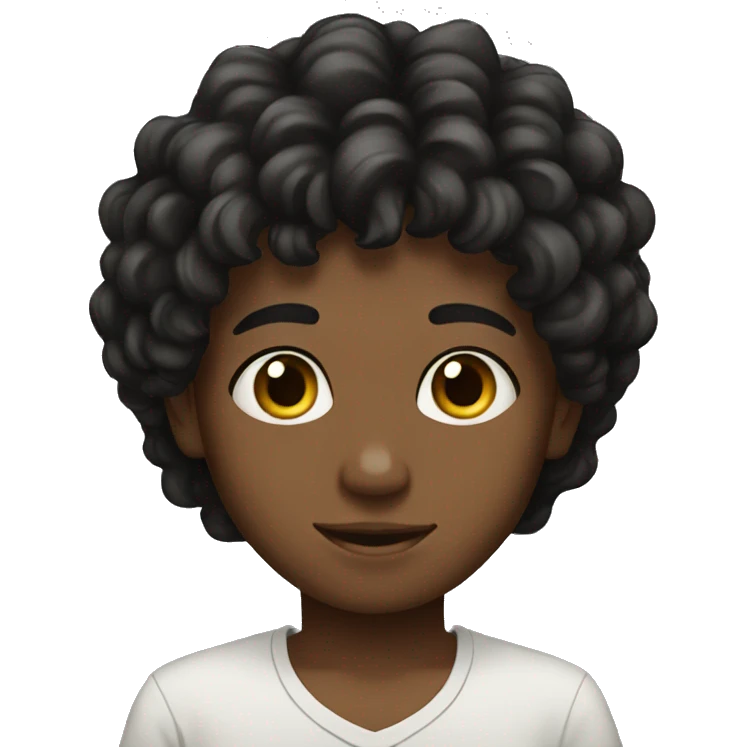 Egyptian Boy has black wavy boy  emoji
