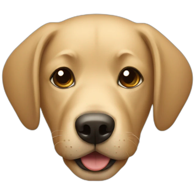 A sand color dog emoji