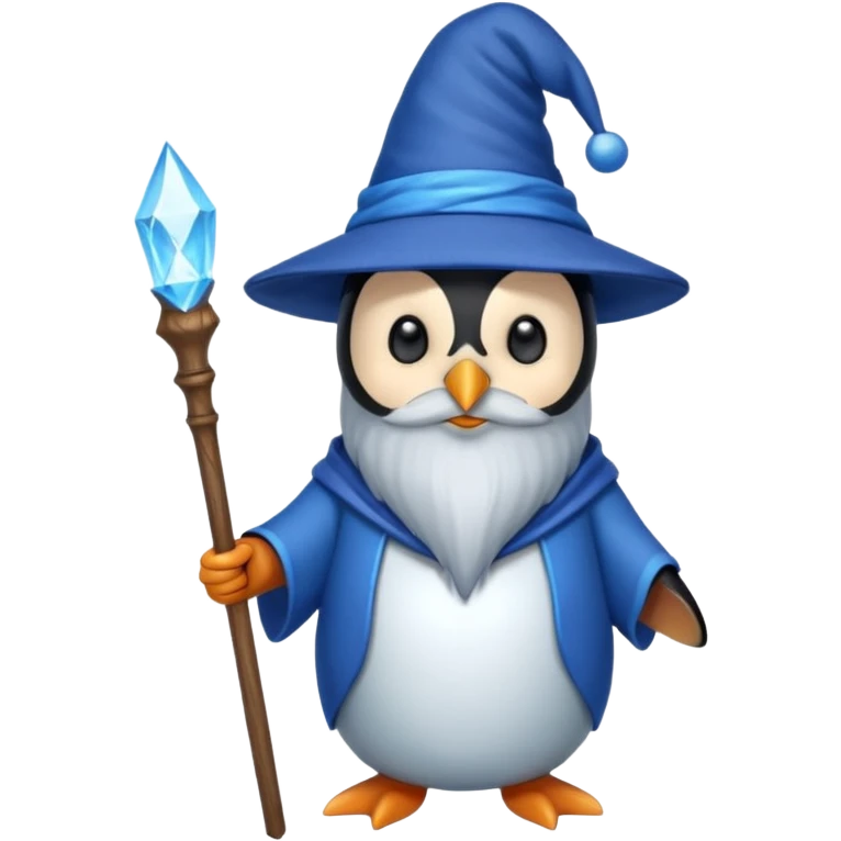Penguin Wizard emoji