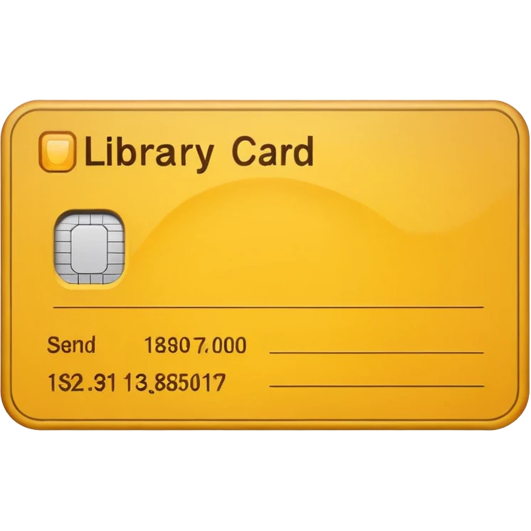 Library card
 emoji