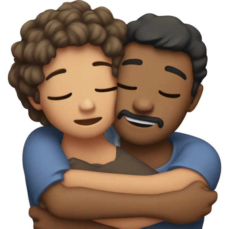 throuple hugging  emoji