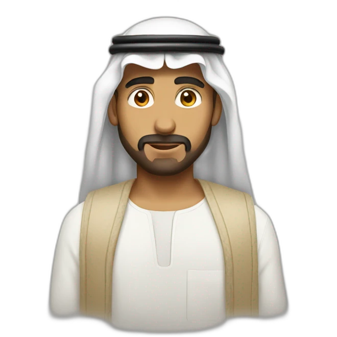 saudi guy wearing shymag emoji