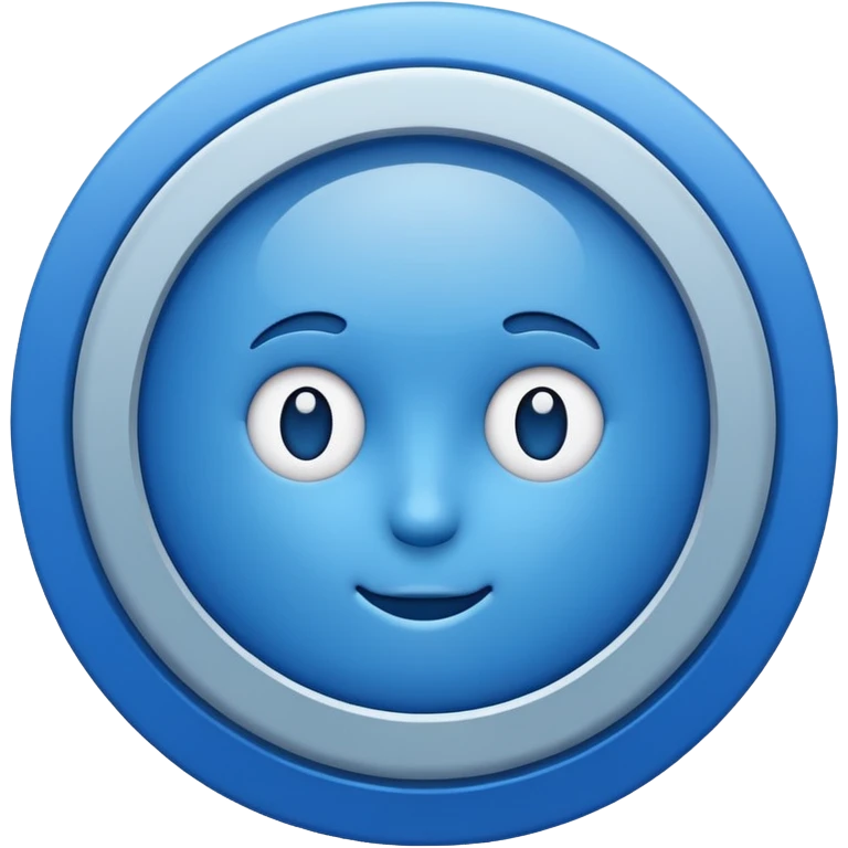 Blue mark emoji
