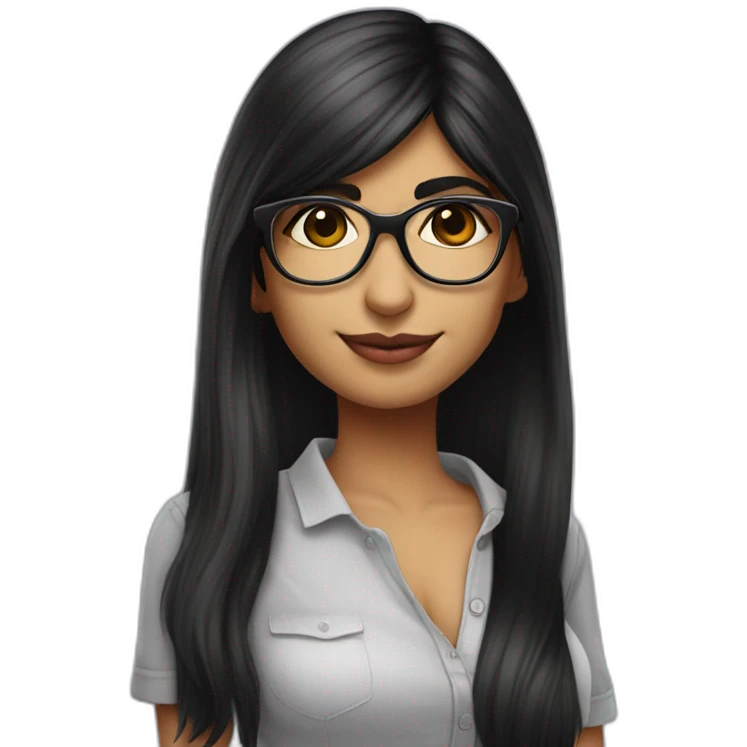 Mia Khalifa clothed emoji