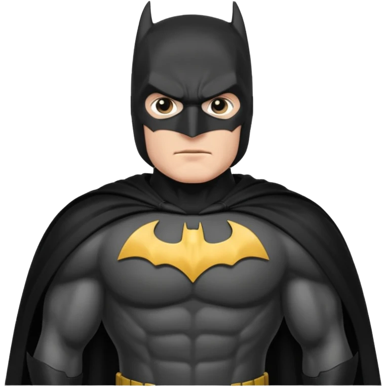 caucasian batman standing emoji