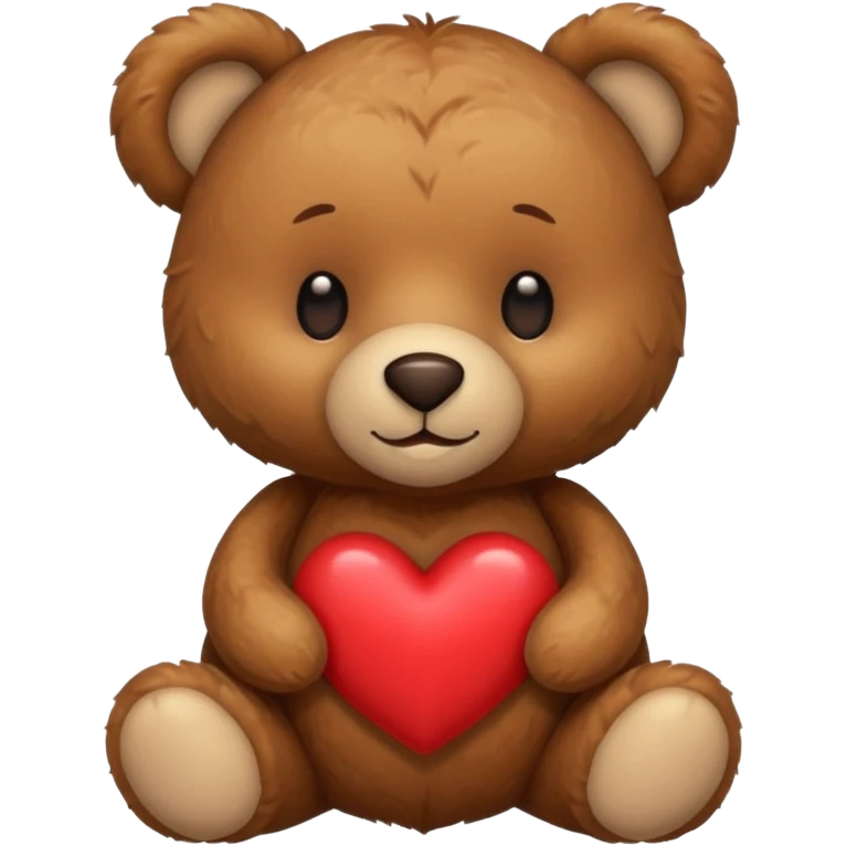 Teddy with heart on top emoji