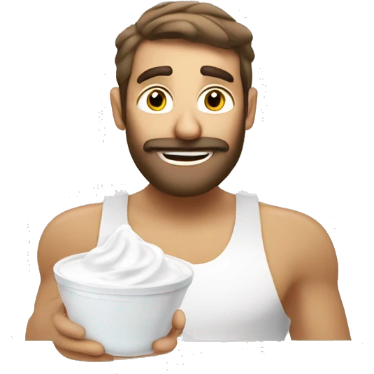 greek style drinking yogurt with low fat and high protein emoji
