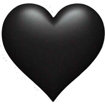black heart emoji