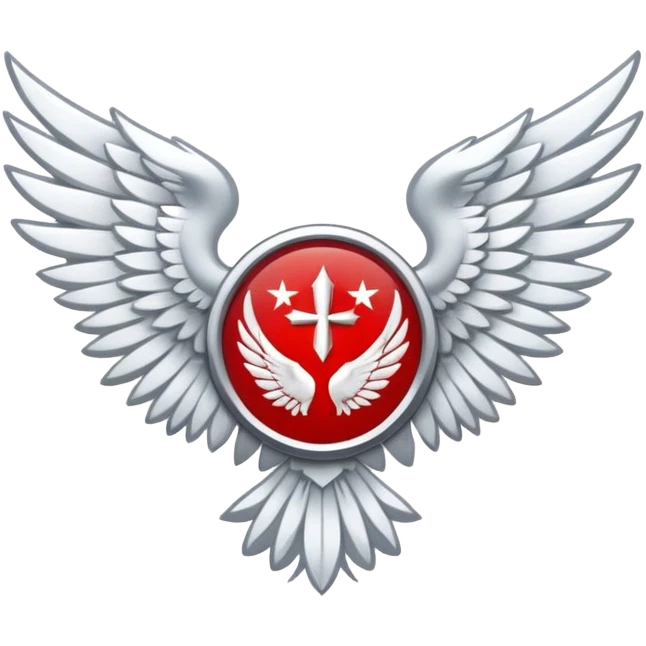 six wing seraphim red emblem emoji