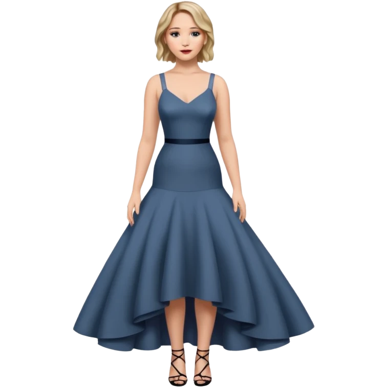 Jennifer Lawrence, full body portrait  emoji