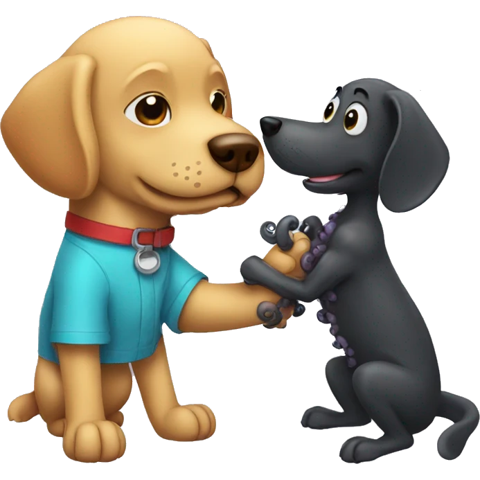 dog handshake octopus emoji