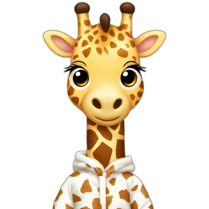 giraffe in pjs emoji