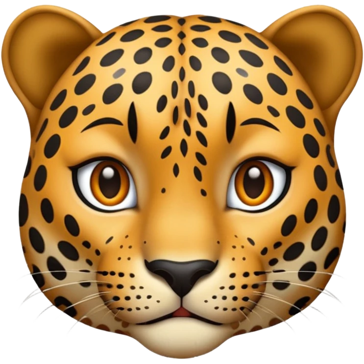 leopardo con manchas grandes emoji, expresivo emoji