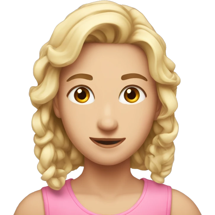 Розовый пудель emoji
