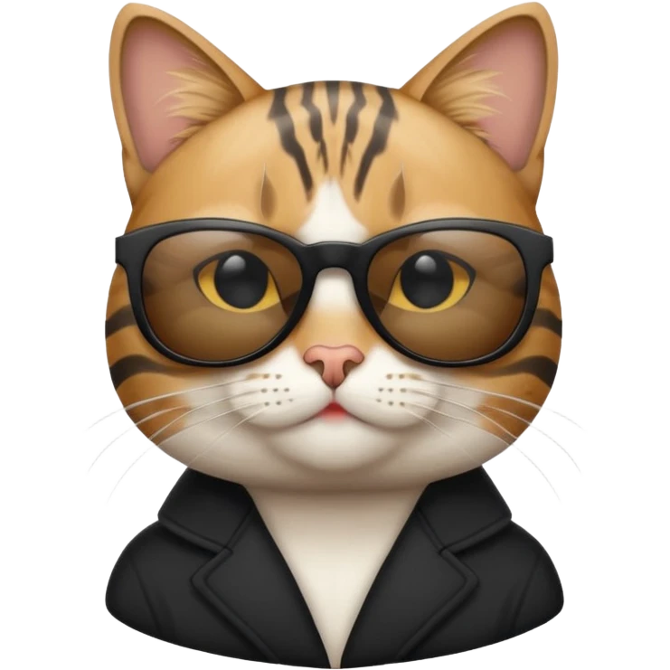 Cat wearing sunglasses emoji